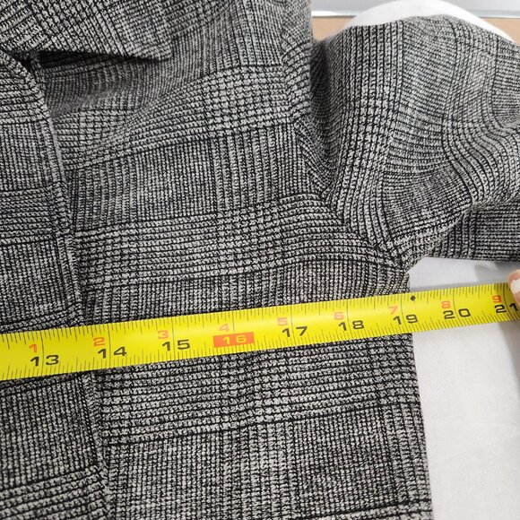 Allsaints Check Print Single Button Tie Waist Trench Coat - Picture 14 of 15